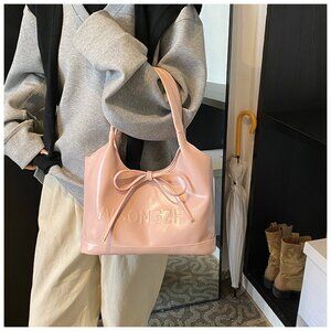 Chic Bow Tie Detail Shoulder Hobo Bag